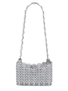 Rabanne 1969 Nano Shoulder Bag In Silver
