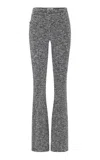 Rabanne Bouclé Bootcut Pants In Gray