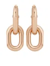 Rabanne Xl Link Double Hoop Earrings In Gold