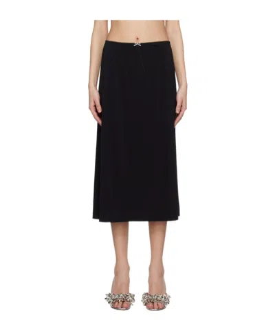 Rabanne Bow Detail Skirt In Black