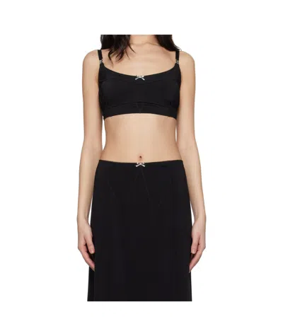 RABANNE BOW-EMBELLISHED TANK TOP