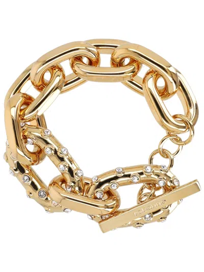 Rabanne Sleek Aluminium Bracelet For Women In Gold