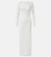 Rabanne Bridal Crystal-embellished Maxi Dress In White