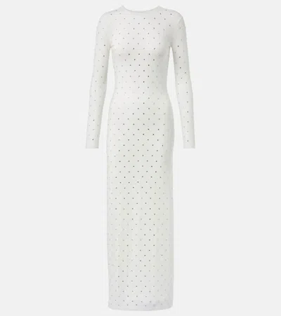 Rabanne Bridal Crystal-embellished Maxi Dress In White