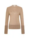Rabanne Button-cuff Long-sleeve T-shirt In Multi