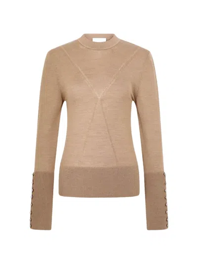 Rabanne Button-cuff Long-sleeve T-shirt In Multi