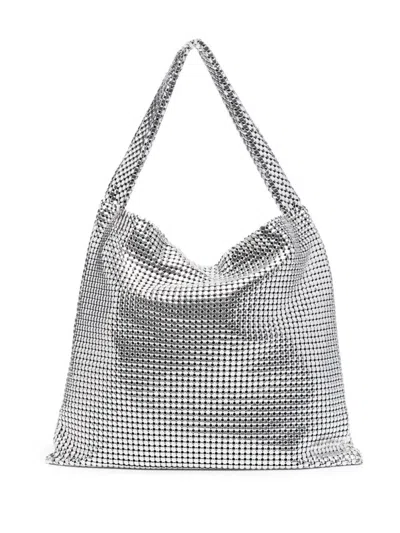 Rabanne Cabas Ville Tote Bag In Silver
