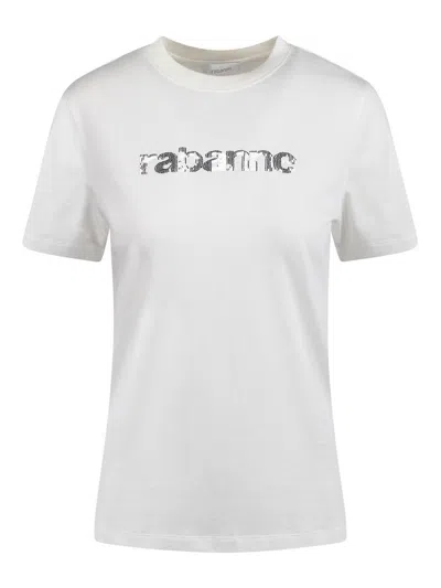 Rabanne T-shirt With Print In White