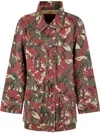 Rabanne Outerwear Denim Leger Regen Blanc In Red