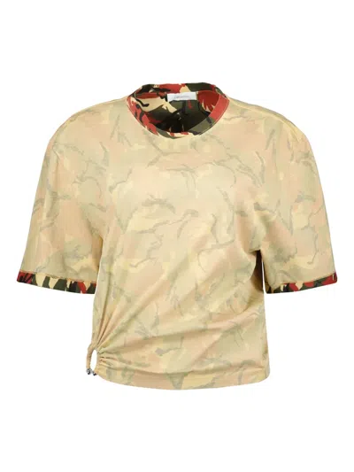 RABANNE CAMOUFLAGE-PRINT T-SHIRT