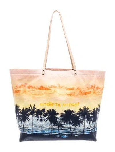 Pre-owned Rabanne Canvas Tote In Blue