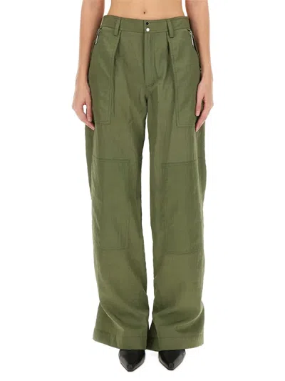 Rabanne Cargo Pants In Green