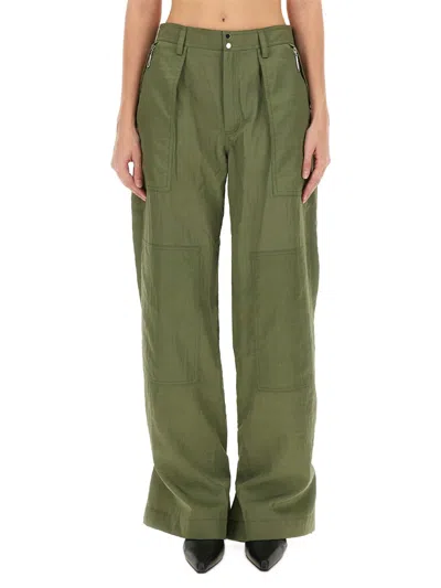 Rabanne Cargo Pants In Green