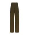 Rabanne Cargo Straight-leg Trousers In Green