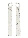 Rabanne Cascading Silver Earrings With Butterfly Clasp