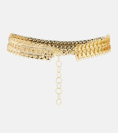 Rabanne Chain Belt In Gold