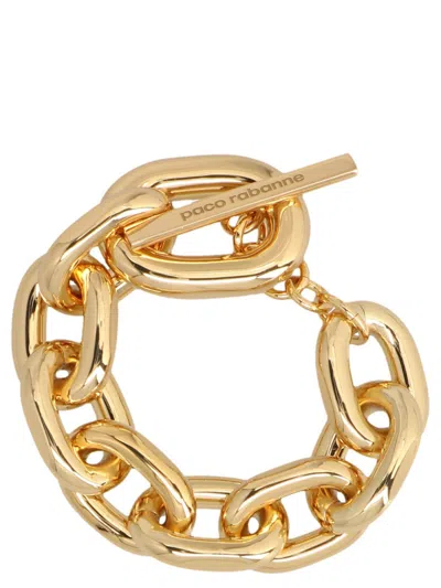 Rabanne Chain Bracelet In Golden