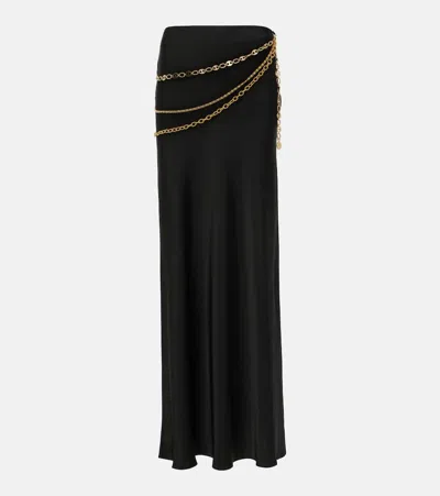 Rabanne Chain-detailed Maxi Skirt In Nero