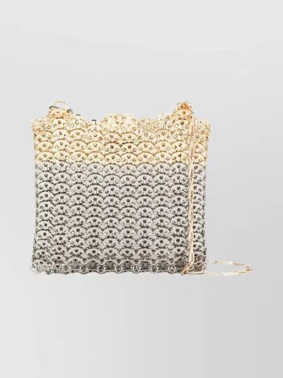 RABANNE CHAIN DETAIL SHOULDER BAG 1969 SKYLINE