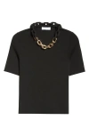 Rabanne Chain Link-detail Top In Black