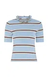 Rabanne Chain-detailed Silk-cotton Blend Sweater In Multi