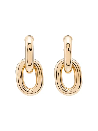 Rabanne Gold Double Xl Link Earrings In Golden