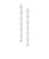 Rabanne Nano Silver-tone Earrings In White