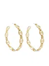 Rabanne Chain-link Hoop Earrings In Gold