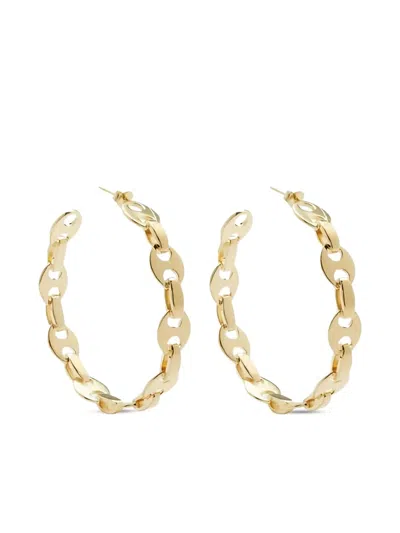Rabanne Chain-link Hoop Earrings In Gold