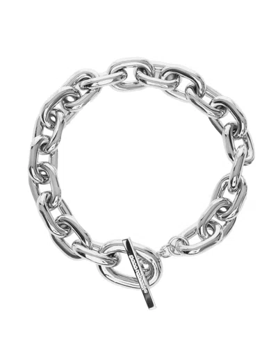 Rabanne Chain Link Necklace With Toggle Clasp In Silver