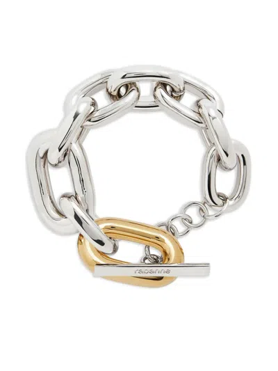 Rabanne Chain-link Oval-link Bracelet In Brown
