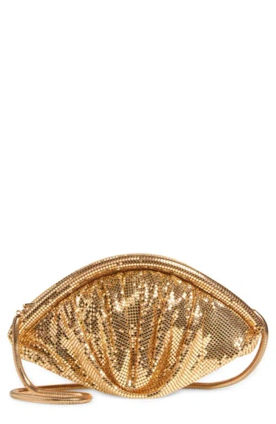 Rabanne Chain Mail Clutch In Gold