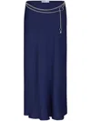 Rabanne Chain Midi Skirt In Blue