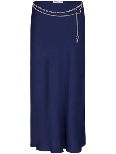Rabanne Chain Midi Skirt In Blau