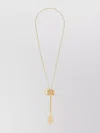 Rabanne Chain Necklace Featuring A Key Pendant In Gold
