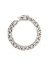 Rabanne Silver-colored Necklace With Brass Chain-link In Metallic