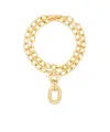 Rabanne Collana Doppia In Ottone Con Pendente In Yellow