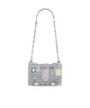 Rabanne Chain Satchel Shoulder Bag In Gray
