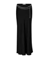 Rabanne Chain Satin Skirt In Black