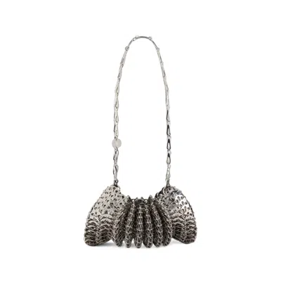 Rabanne Chain Shoulder Bag In Silver