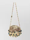 Rabanne Chain Strap Beaded Handbag 1969 Ball Pils In Gold