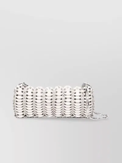 Rabanne Chain Strap Perforated Shoulder Bag