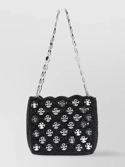 Rabanne Chain Strap Shoulder Bag With Scalloped Edge