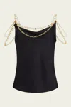 Rabanne Chain-embellished Satin-twill Top