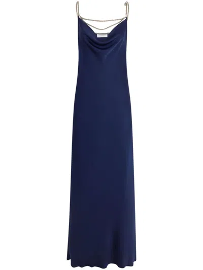 RABANNE CHAIN-STRAPS MAXI DRESS