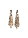 Rabanne Gold-tone Chain Mesh Earrings In Gold