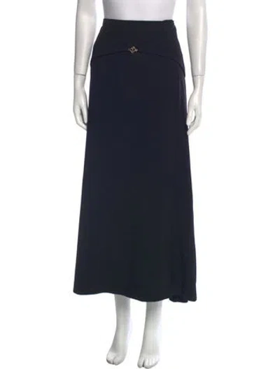 Pre-owned Rabanne Chain-link Accents Midi Length Skirt W/ Tags In Black