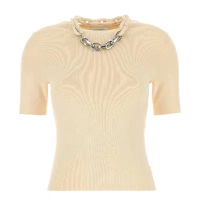Rabanne Chain-link Detail Cardigan In Neutral