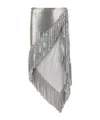 Rabanne Metallic Skirt With Chain Mail Detailing In Silver