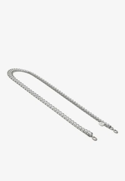 Rabanne Chainmail Bag Strap In Silver